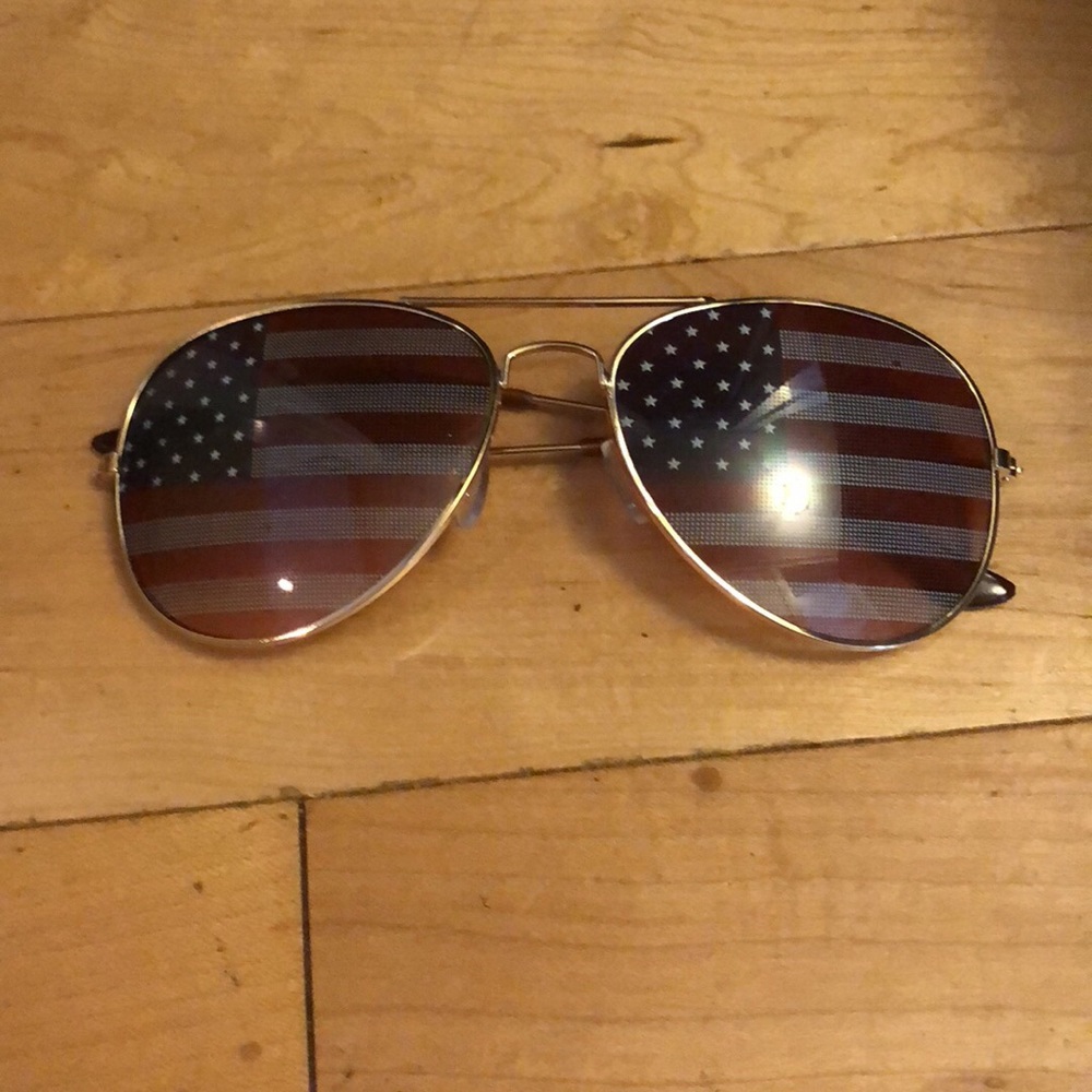 American flag glasses